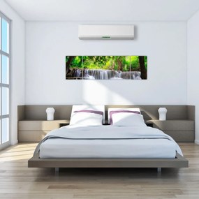 Obraz wodospadu w Kanchanaburi, Tajlandia (170x50 cm)