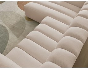 Beżowy narożnik (lewostronny/z szezlongiem) Talia – Bobochic Paris