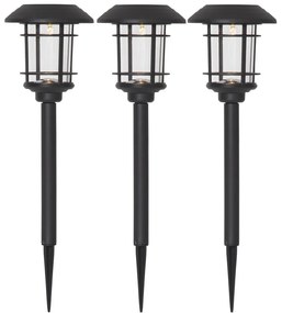 Zestaw 3 ogrodowych lamp solarnych LED Star Trading Fride, wys. 34 cm