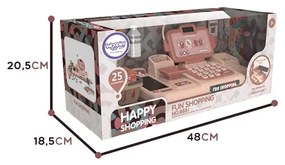 Woopie kasa sklepowa dla dzieci skaner waga mikrofon + 25 akc.