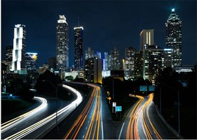 Obraz nocnej metropolii (70x50 cm)