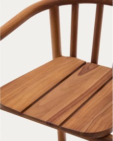 Drewniany hoker ogrodowy w naturalnym kolorze Turqueta – Kave Home