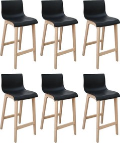 Komplet 65cm dębowych krzeseł barowych TANNA