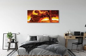 Duży obraz na płótnie Straszna Postać z Mieczem