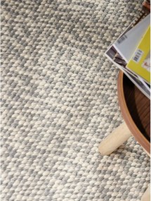 Jasnoszaro-kremowy wełniany dywan tkany ręcznie 160x230 cm Lyon Beans – Elle Decoration