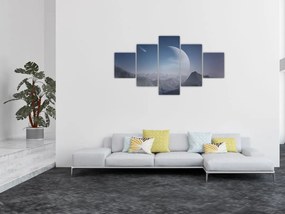 Obraz - Niebo nad skałami (125x70 cm)