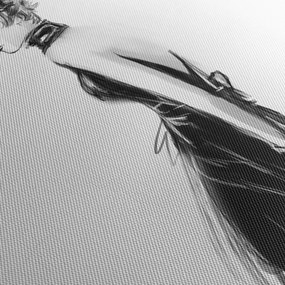 Obraz - Ilustracja mody (170x50 cm)