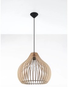 Beżowa lampa wisząca Sollux Pantilla