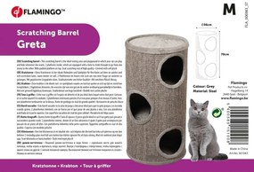 Flamingo Drapak dla kotów GRETA szary, 70 cm