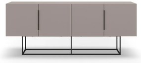 Szarobeżowa niska komoda 200x80 cm Titan – Marckeric