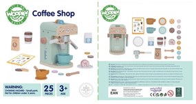 Woopie green drewniany ekspres do kawy 25 el cukiernia barista