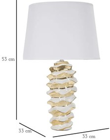 Lampa stołowa, ceramiczna, 33 x 53 cm