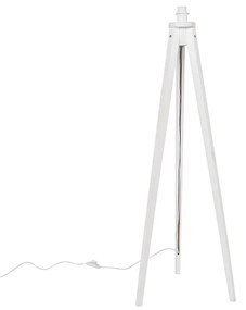 Rustykalna lampa podłogowa na trójnogu biała - Tripod Classic Rustykalny / Vintage Oswietlenie wewnetrzne