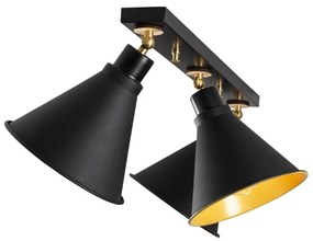 Czarna lampa sufitowa z 3 kloszami Opviq lights Berceste Short