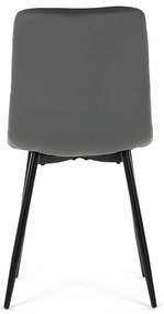 Zestaw krzeseł do jadalni CT-281 GREY4, 4 szt.