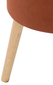 Taboret welurowy ze schowkiem TESS