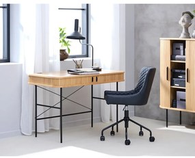 Biurko w dekorze dębu 60x120 cm Nola – Unique Furniture