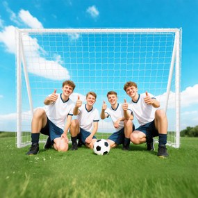 SPORTNOW Bramka 240×90×180 cm – wytrzymała siatka, rama z tworzywa, kotwy