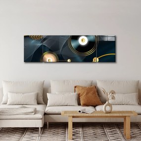 Obraz - Złote kółka (170x50 cm)
