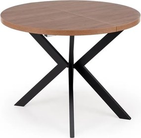 Okrągły stół rozkładany do 250 cm Peroni Halmar orzech / czarny