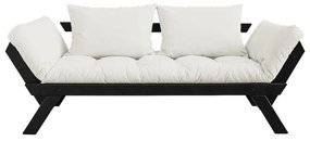 Sofa rozkładana z jasnobeżowym obiciem Karup Design Bebop Black/Natural