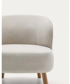 Kremowy fotel z tkaniny szenilowej Ulit – Kave Home