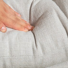 HOMCOM Krzesło biurowe bez podłokietników, wygodne biurowe krzesło z pikowanym siedziskiem i regulowaną wysokością, Kremowy