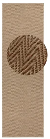 Brązowy chodnik BT Carpet Nature 500, 80x250 cm