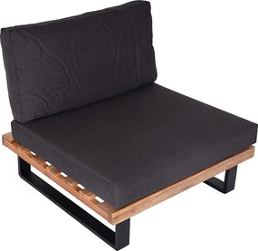 Fotel wypoczynkowy MCW-H54,  jasnobrązowa, ciemnoszara tapicerka