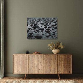 Obraz na szkle - krople wody (70x50 cm)