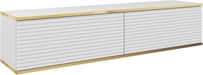 Szafka RTV wisząca VENEZIA 135 cm do Salonu pod Telewizor - Biały