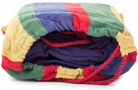 Hamak ogrodowy bawełniany dwuosobowy 200x150 bujak
