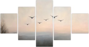 Obraz - Stado ptaków (125x70 cm)