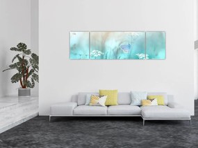 Obraz - Motyl w niebieskim (170x50 cm)