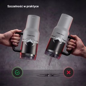 Kubek termiczny ze słomką Diablo, kolor Nightwolf Moon