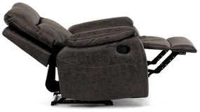 Fotel rozkładany 4092 COF3, vintage, ciemny brąz