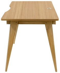 Biurko w dekorze dębu 70x140 cm Nice – Woodman