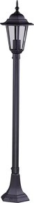 Czarna klasyczna lampa zewnętrzna słupek 3X S328 A1-C52