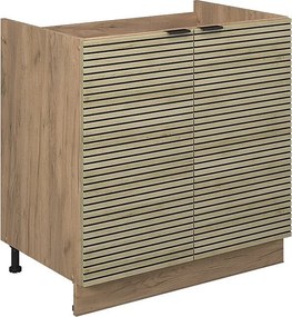 Szafka pod zlew panel dębowy 80x51.6x82 fame-line