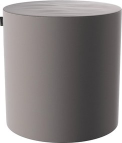 Puf Barrel kolor szary tkanina połyskliwa, welwetowa