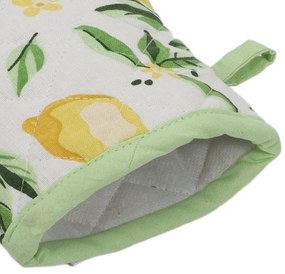 Rękawica kuchenna z bawełny LEMONY, wzór w cytryny