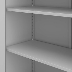 Szafa na dokumenty biurowa metalowa szara: JAN H, 900 x 1950 x 400 mm