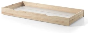 Łóżko dziecięce z litego drewna sosnowego w kształcie domku z wysuwanym łóżkiem ze schowkiem 90x200 cm DALLAS – Vipack