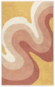Żółto-szaroróżowy dywan odpowiedni do prania 120x180 cm Strawberry Creamsicle – Mila Home