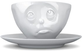 Biała porcelanowa nadąsana filiżanka Oh please 58products, 200 ml