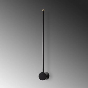 Czarny kinkiet LED ø 7 cm Sword – Opviq lights