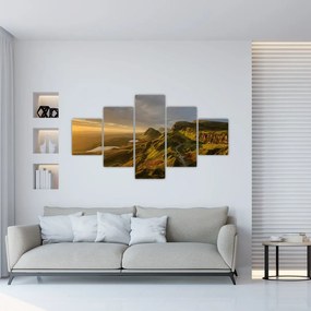 Obraz pasma górskiego (125x70 cm)