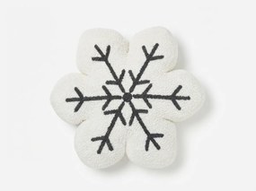 Poduszka dekoracyjna SNOWFLAKE 35x35 cm, biała