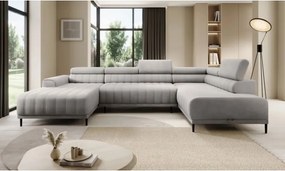 Narożnik CALDO XL Prawostronny z funkcją spania wolnostojący w tkaninie RUN AGAIN 80 WERSAL