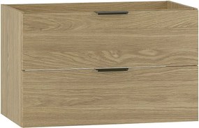 Szafka pod Umywalkę 80cm 2 Szuflady Dąb Olejowany Pile